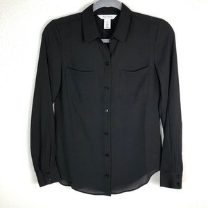 White House Black Market Long Sleeve Career Shirt